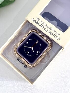 Anne Klein Premium Crystal Bumper, Compatible with Apple Watch 44mm